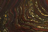 Polished Tiger Iron Stromatolite Slab - Billion Years #354942-1